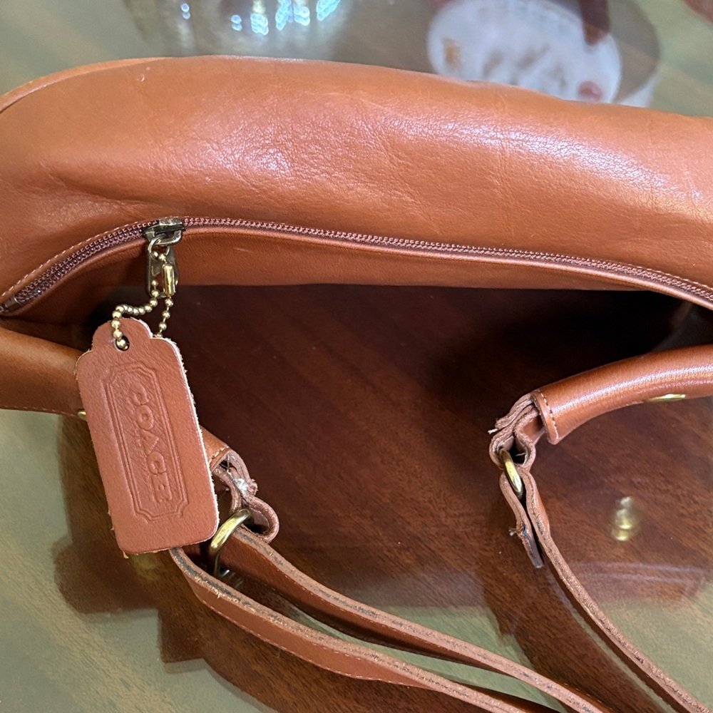 Coach Brown Leather Saddle Bag - Picture 2 of 9
